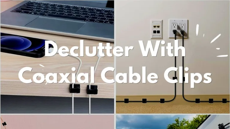 declutter with coaxial cable clips