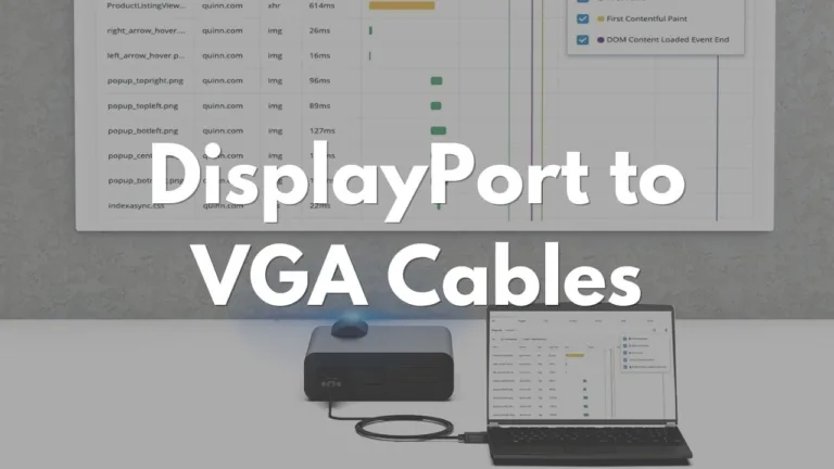 DisplayPort to VGA Cables