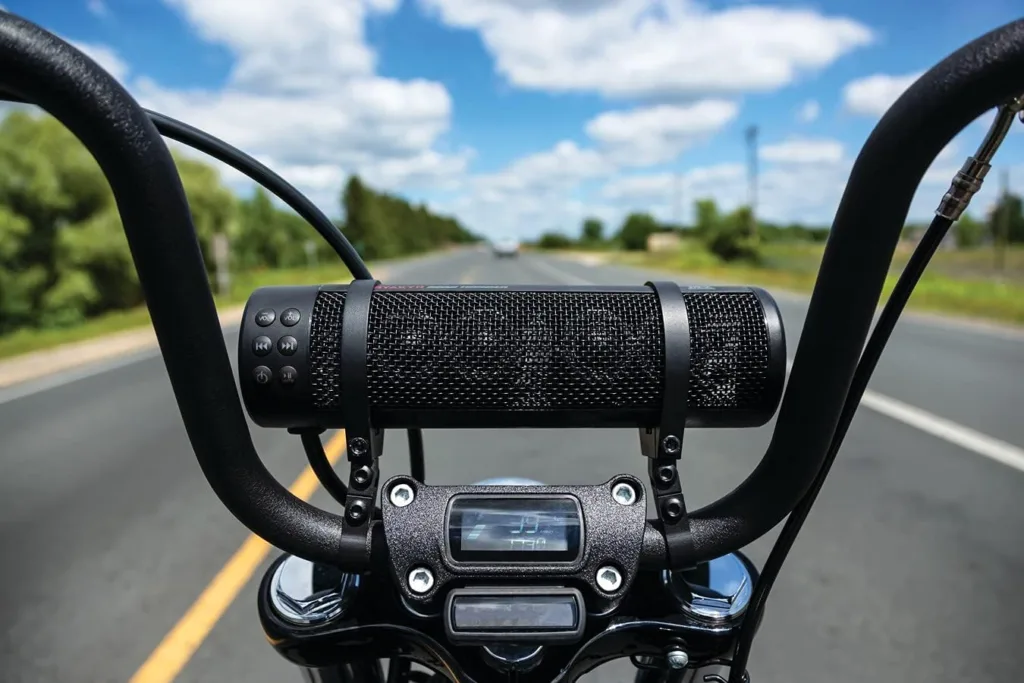 properly installed bike speaker