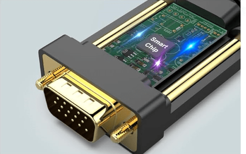 smart chip to convert displayport to vga signal