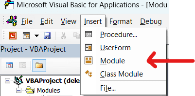 Insert new VBA module in PowerPoint