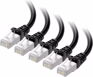 Cable Matters Shielded Cat6a Ethernet cable for 10Gbps Wi-Fi 7 routers.